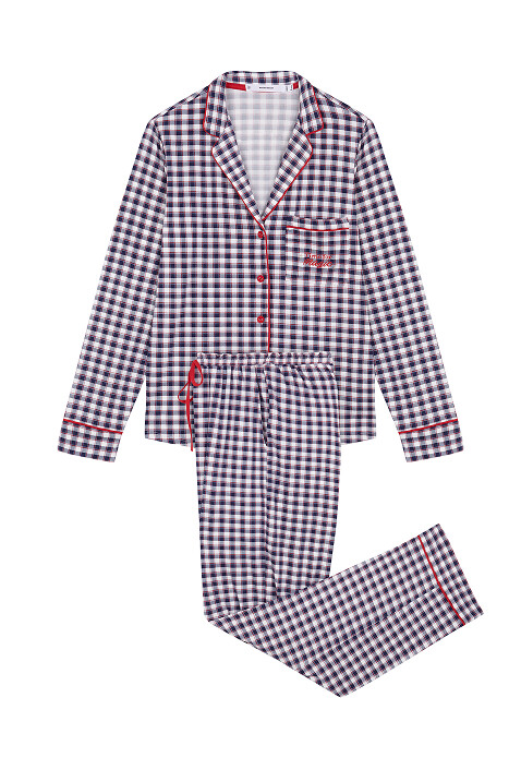 Pijama largo cuadros