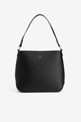 Vilanova Faux leather shoulder bag Black
