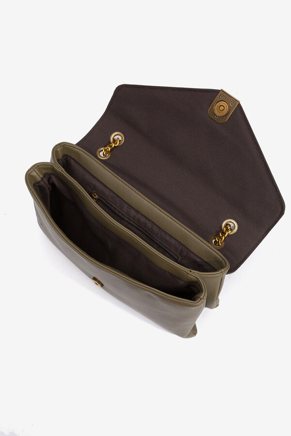 Vilanova Bolso bandolera con 2 compartimentos Kaki