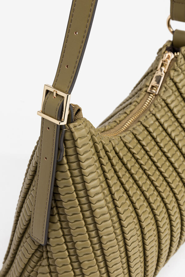 Vilanova Bolso de Hombro Texturizado Verde
