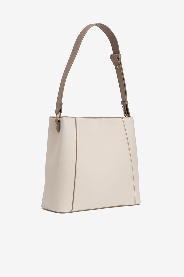 Vilanova Mala de ombro com efeito couro Tostado