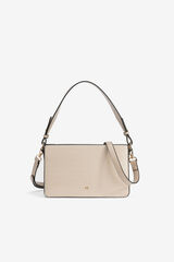 Vilanova Bolso Bandolera con Efecto Cocodrilo Beige