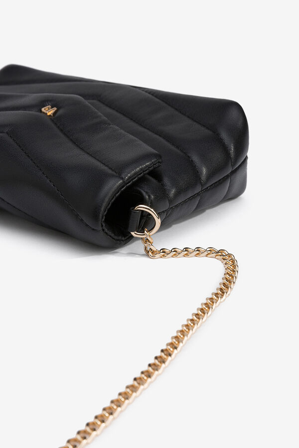 Vilanova Mala de ombro acolchoada Preto