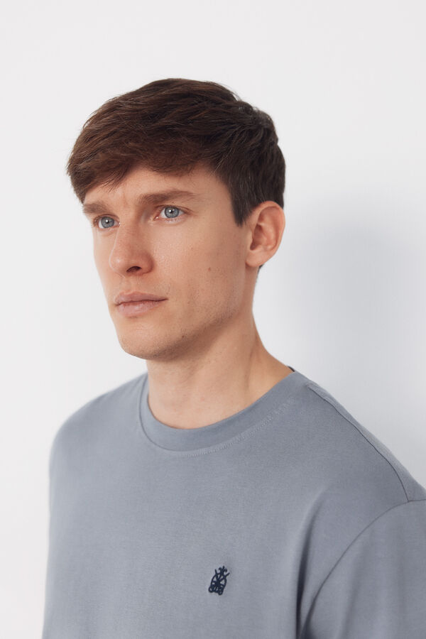 Cortefiel Camiseta b&aacute;sica Gris