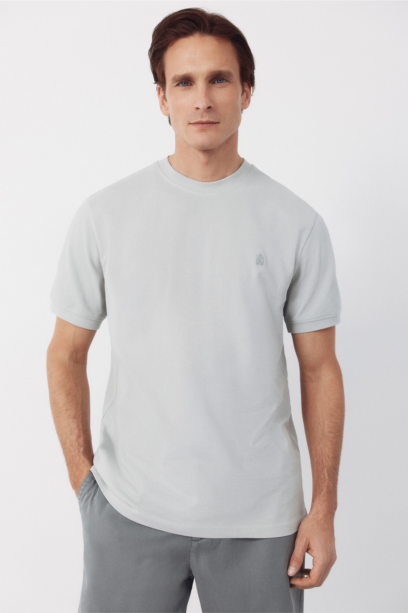 Cortefiel T-shirt b&aacute;sica em piqu&eacute;