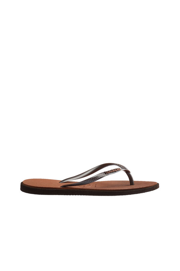 Havaianas Sandalia Slim Point Marr&oacute;n oscuro