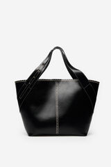 Cortefiel Cesta com costura Preto