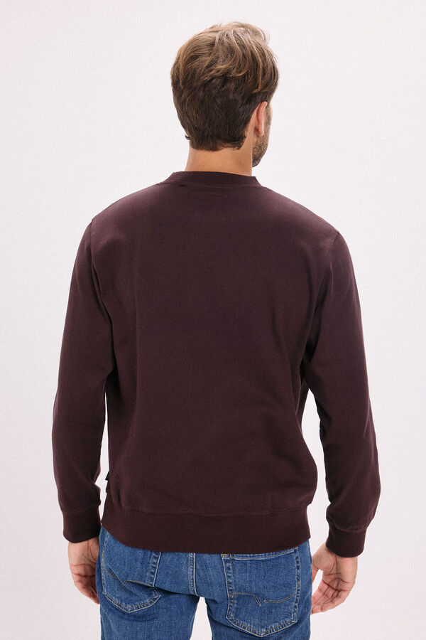 Jack & Jones Sudadera b&aacute;sica estampado Granate