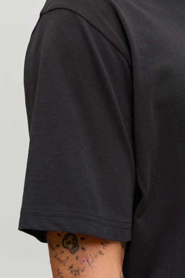 Jack & Jones Camiseta logo regular fit Negro