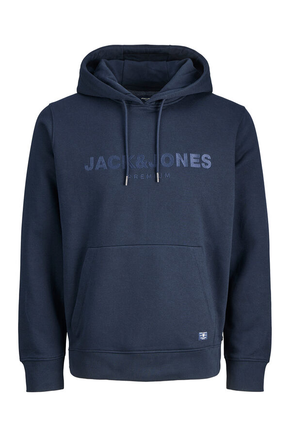 Jack & Jones Sudadera logo frontal Blue