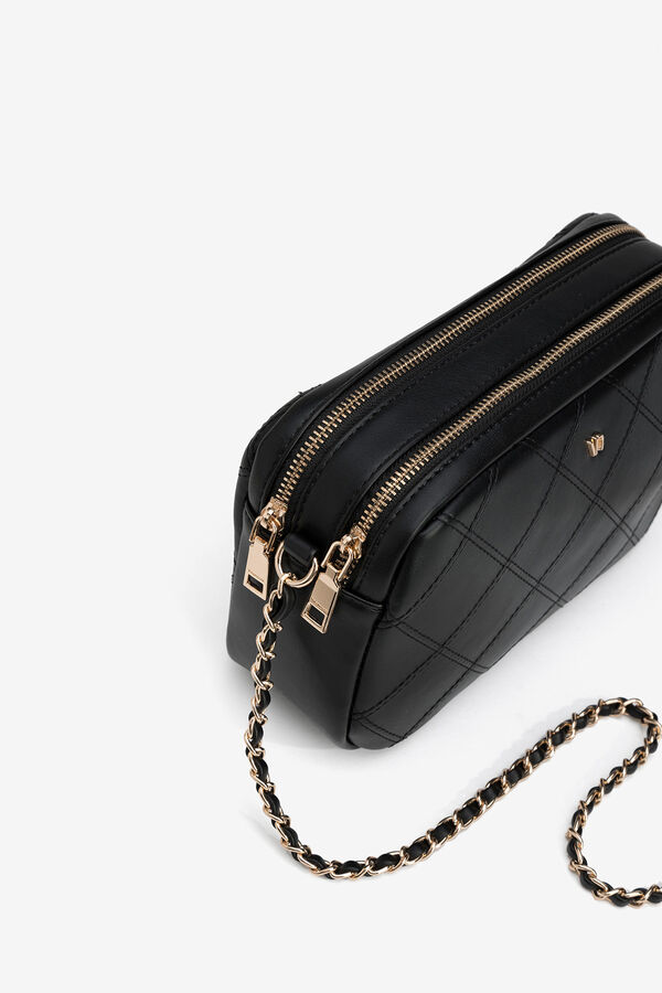 Vilanova Handbag, bag with Combined Handle Black