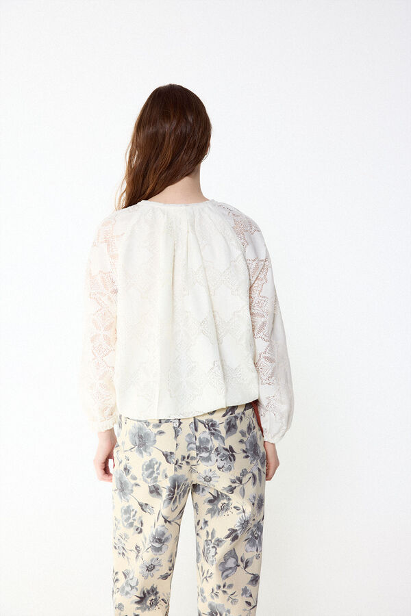 Slowlove Bomber de lace Ecru