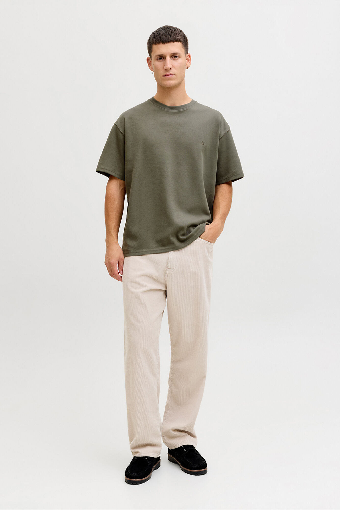 Jack & Jones T-shirt b&aacute;sica manga curta