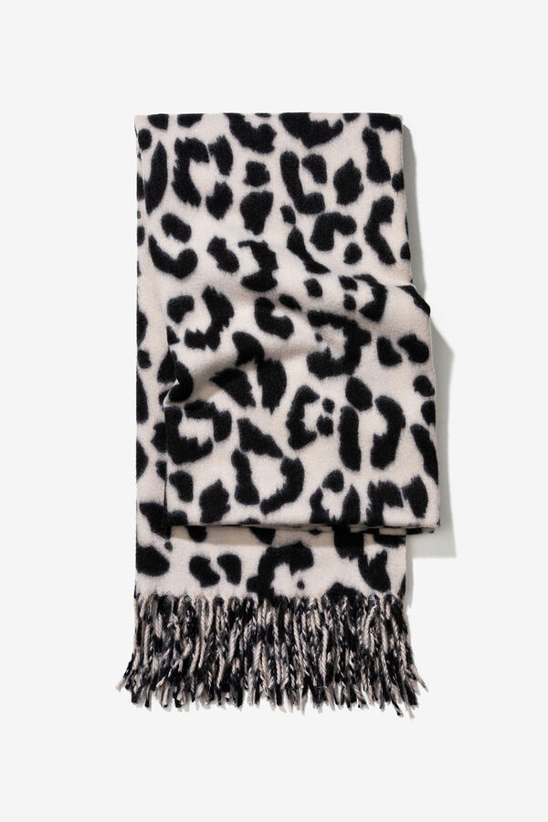 Vilanova Bufanda Estampado Leopardo Beige