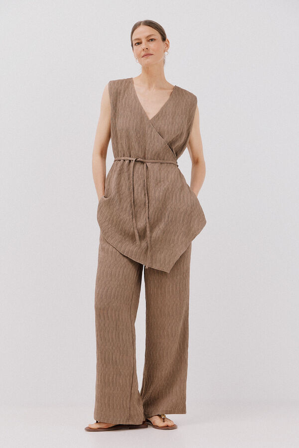 Cortefiel Pantal&oacute;n ancho Brown