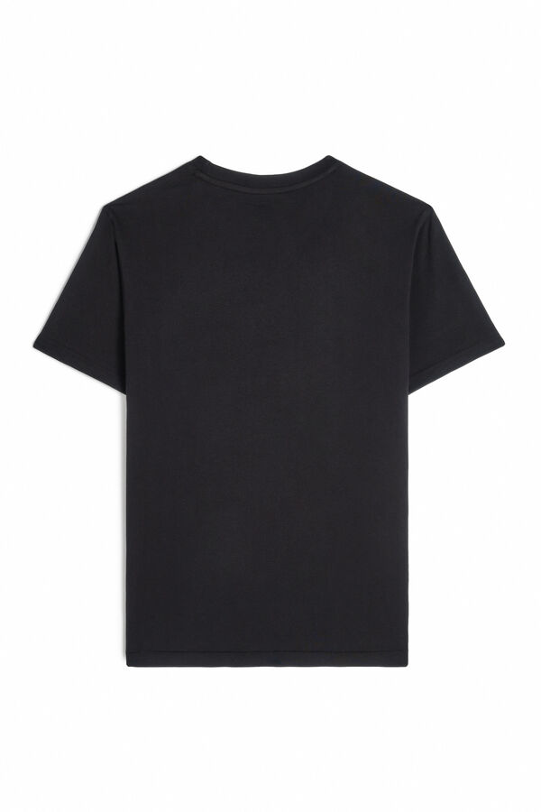 Cortefiel Camiseta gráfica logo OOTO Black