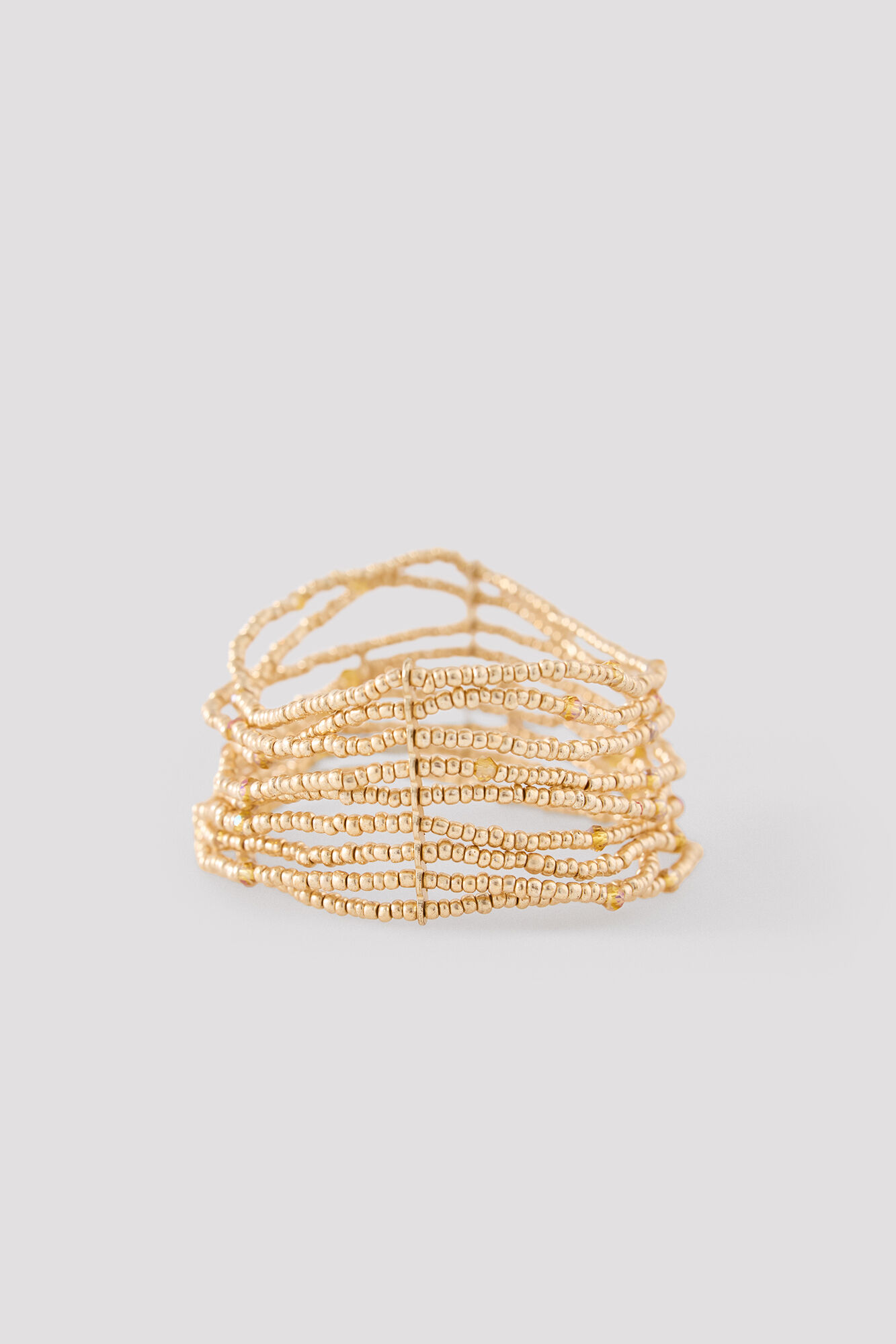 Cortefiel Pulsera filas abalorios