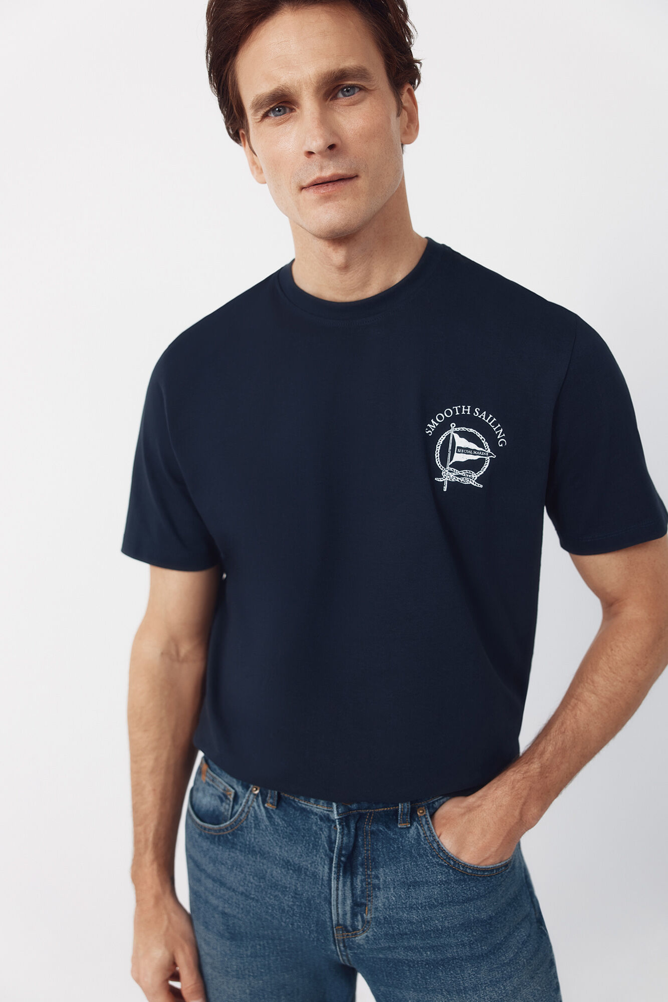 Cortefiel Camiseta gr&aacute;fica sailing