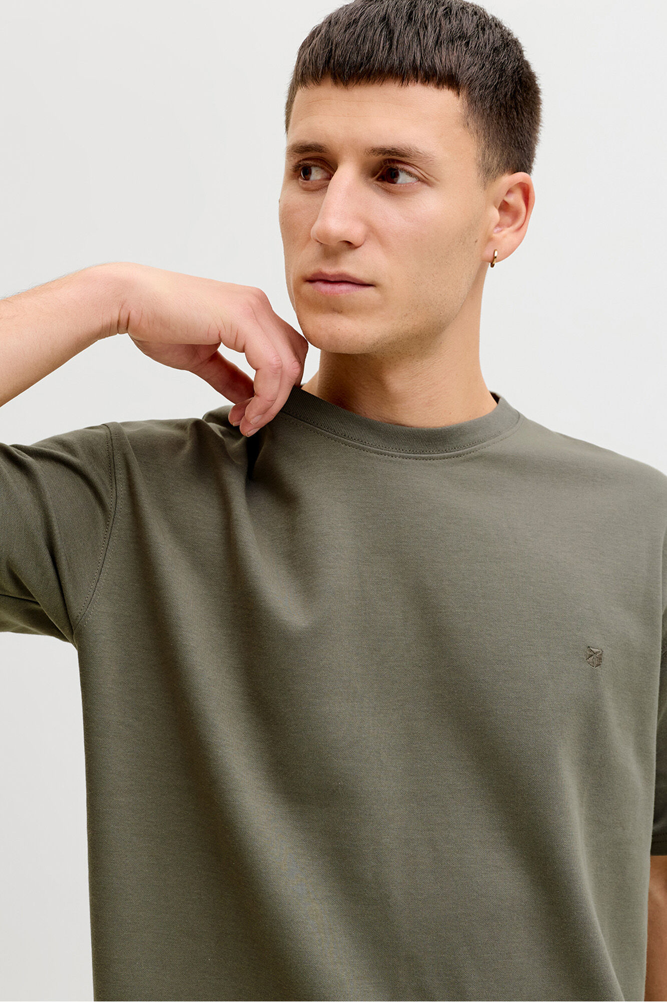 Jack & Jones T-shirt b&aacute;sica manga curta