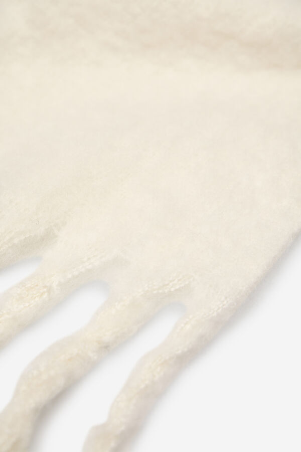 Cortefiel Bufanda cruesa lineas Marfil