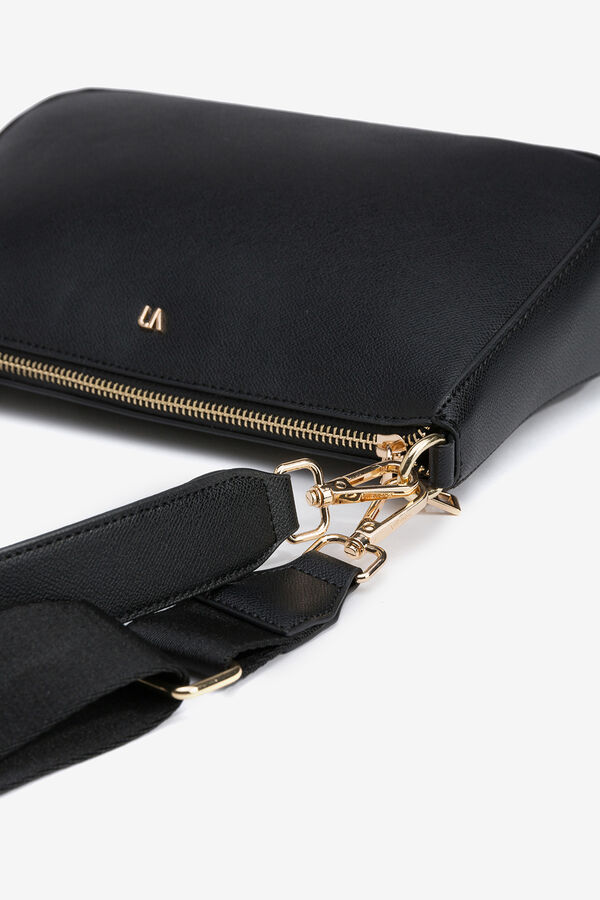 Vilanova Leather Effect Crossbody Handbag, bag Black