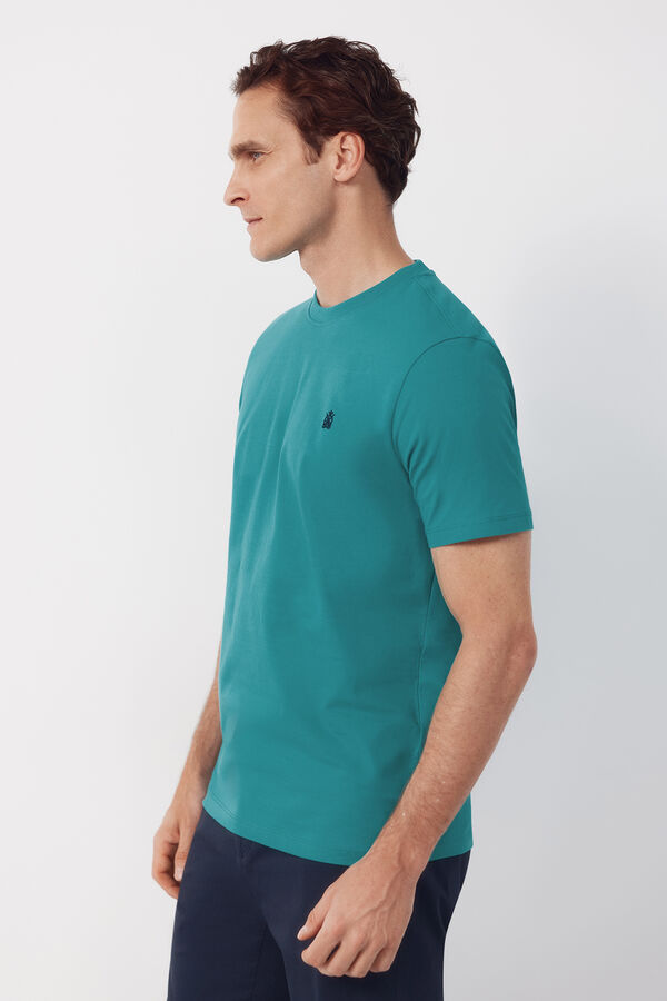 Cortefiel T-shirt b&aacute;sica Verde