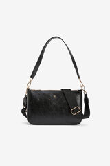 Vilanova Bolso Bandolera Efecto Serpiente Negro