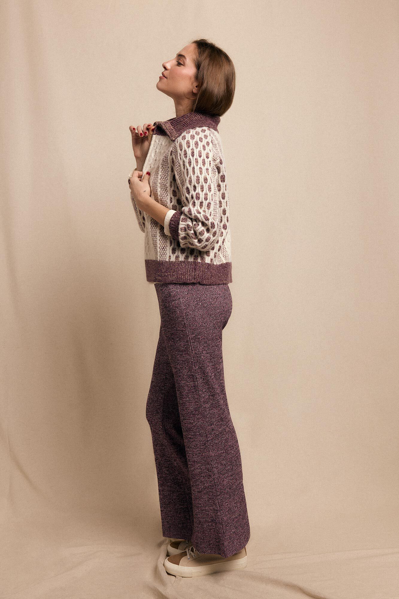 Slowlove Cal&ccedil;as largas de malha