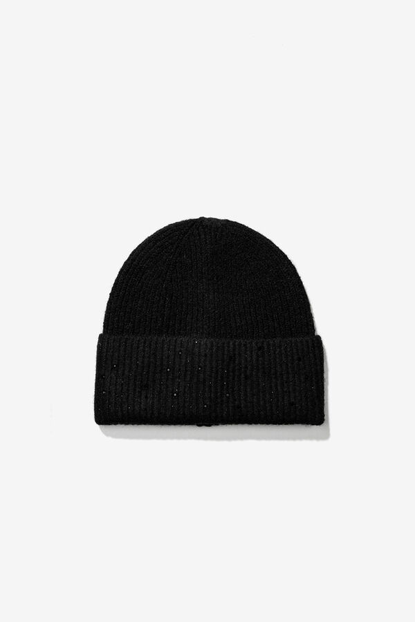 Vilanova Gorro de Canal&eacute; con Strass Negro