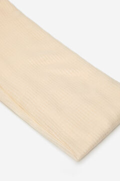 Cortefiel plain shiny scarf Beige