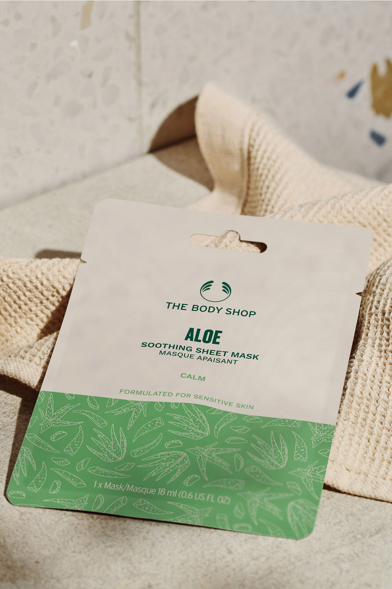 The Body Shop Mascarilla de tejido calmante de Aloe Vera