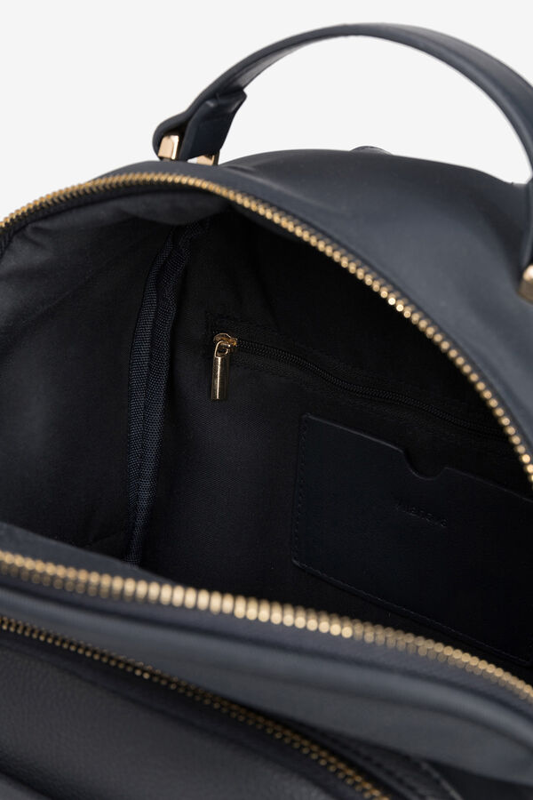 Vilanova Mochila Efecto Piel Gris