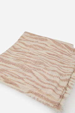 Cortefiel Tie dye scarf Beige