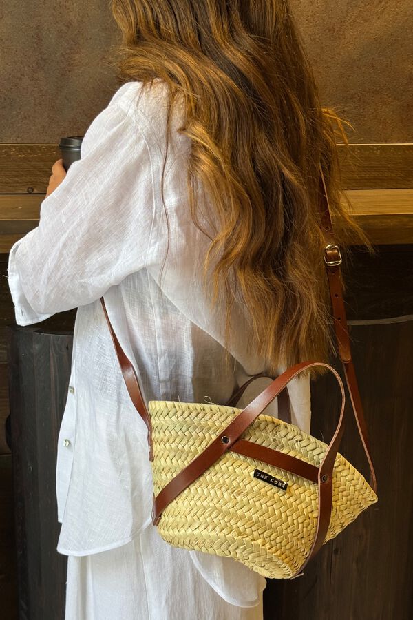The Code Bolsa tote de pele Verona Castanho