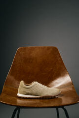 OOTO Zapatilla piel serraje Camel