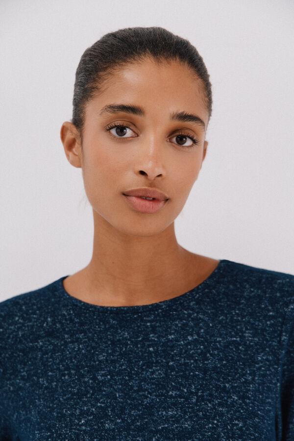 Cortefiel Basic crew neckline t-shirt Navy