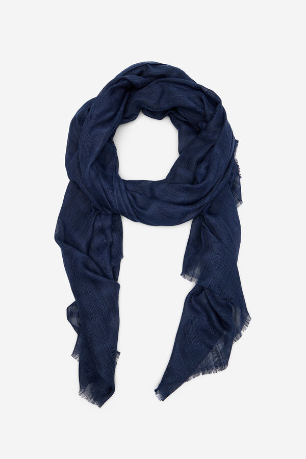 Cortefiel Fular estructura lurex Blue