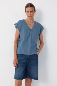 Cortefiel Camiseta slub pasamaner&iacute;a