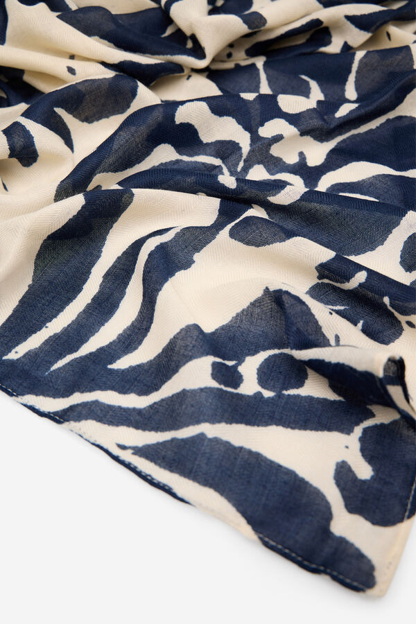 Cortefiel Fular estampado Estampado blanco