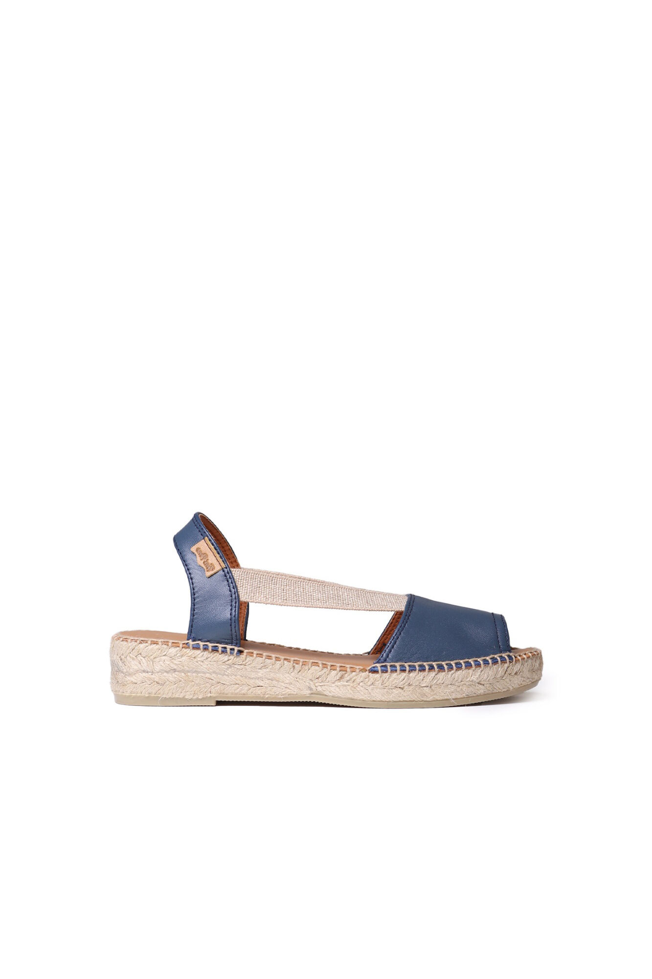 Toni Pons Alpargata de piel con cu&ntilde;a baja