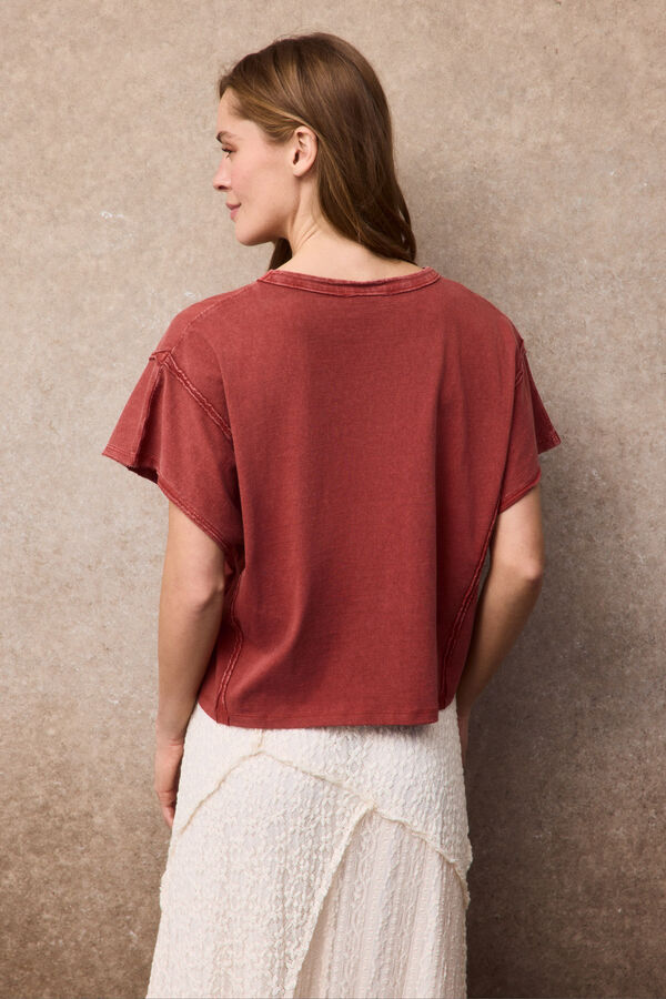 Slowlove T-shirt estampada Laranja