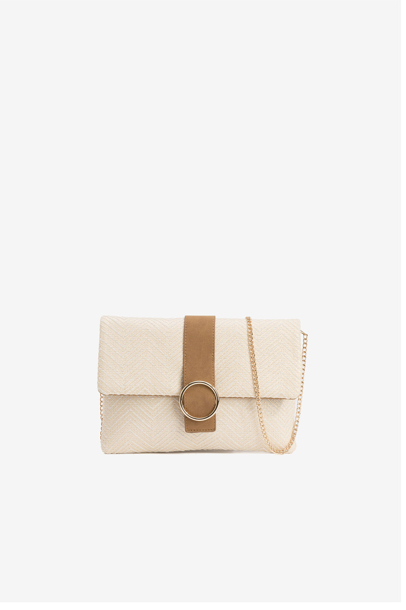 Vilanova Mala clutch bordada com contraste