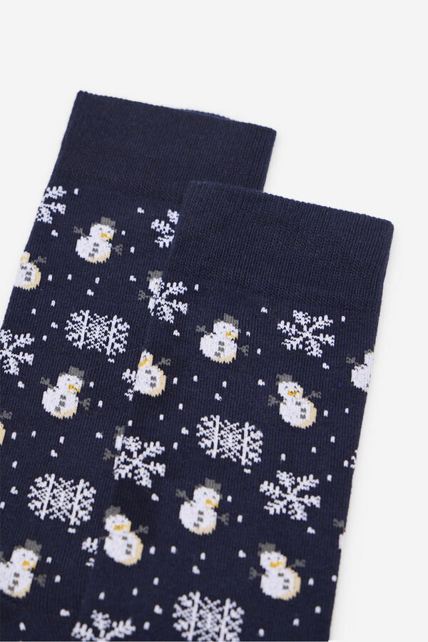 Cortefiel Calcet&iacute;n dibujo regalo Azul marino