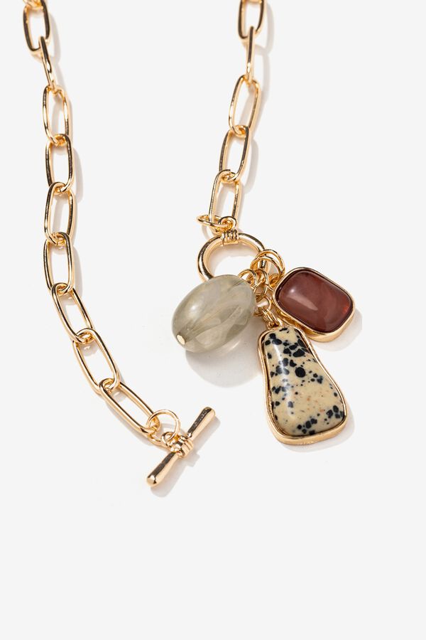 Vilanova Collar con colgantes Dorado
