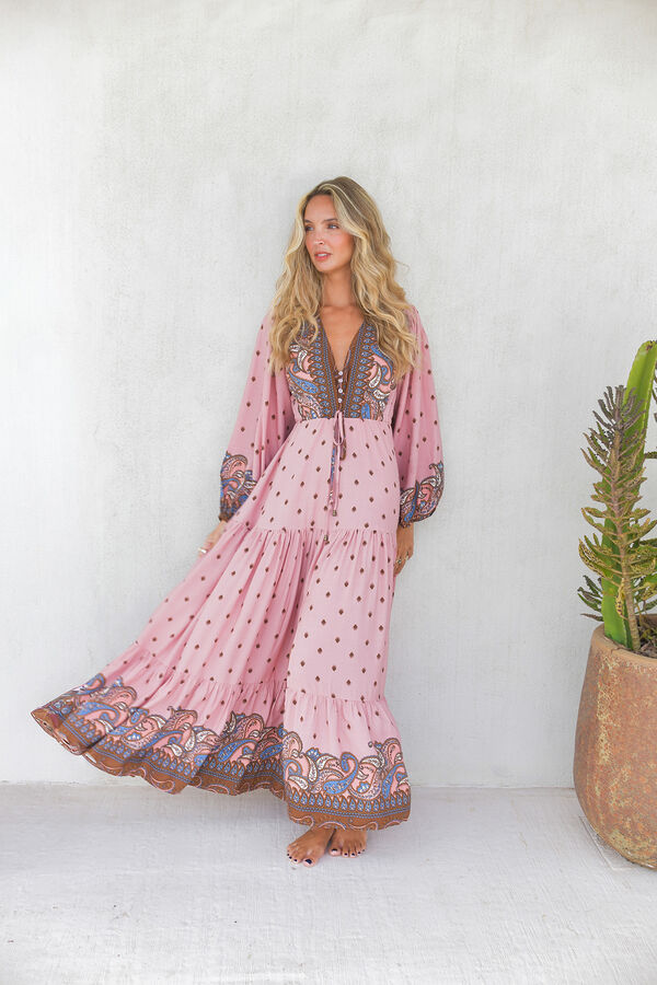 Jaase Vestido comprido Teresa Subiu