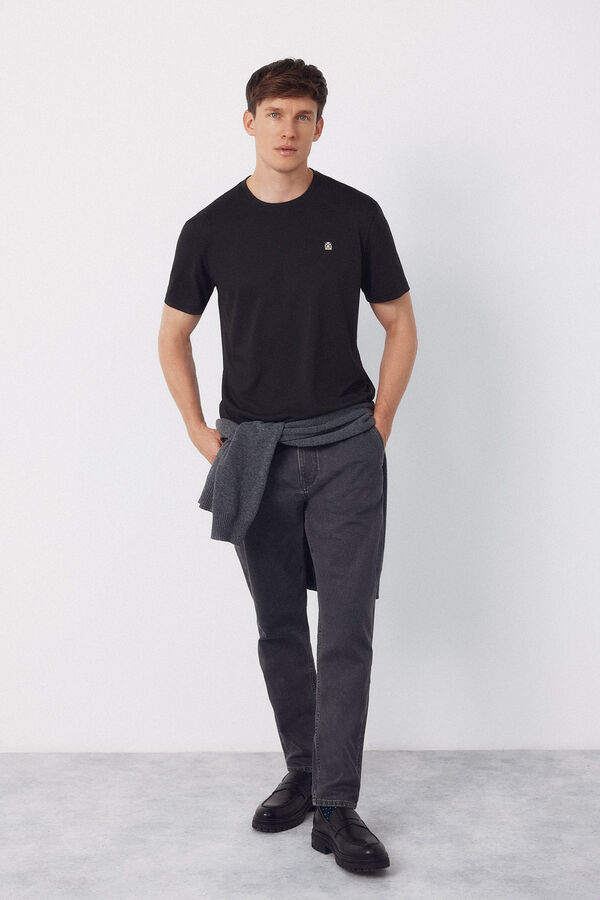 Cortefiel Camiseta coolmax&reg; Negro