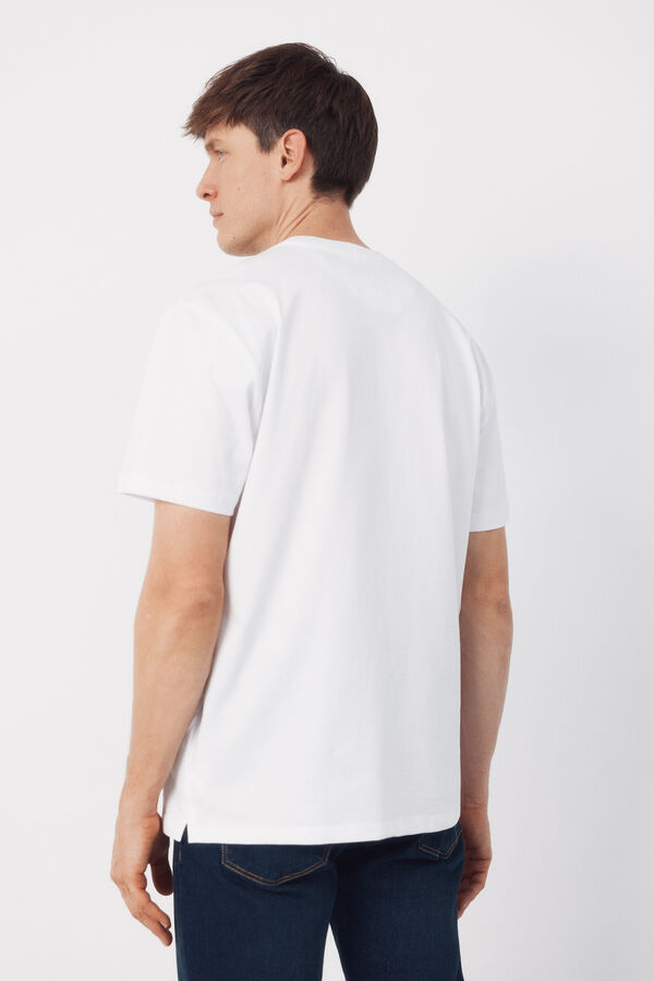 Cortefiel Camiseta b&aacute;sica Blanco