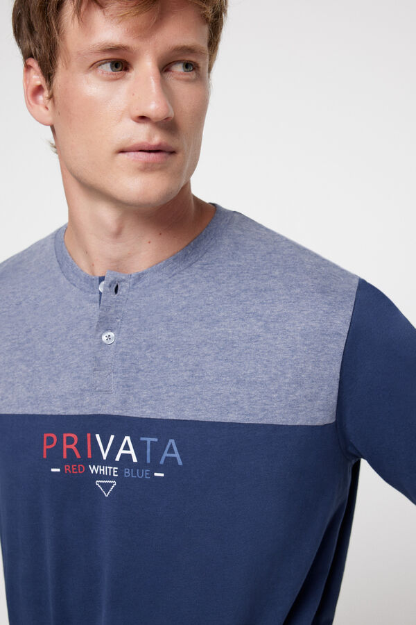 Privata Pijama bicolor privata Azul