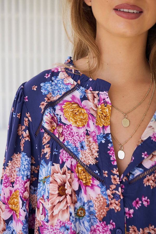 Jaase Blusa fluida Azul