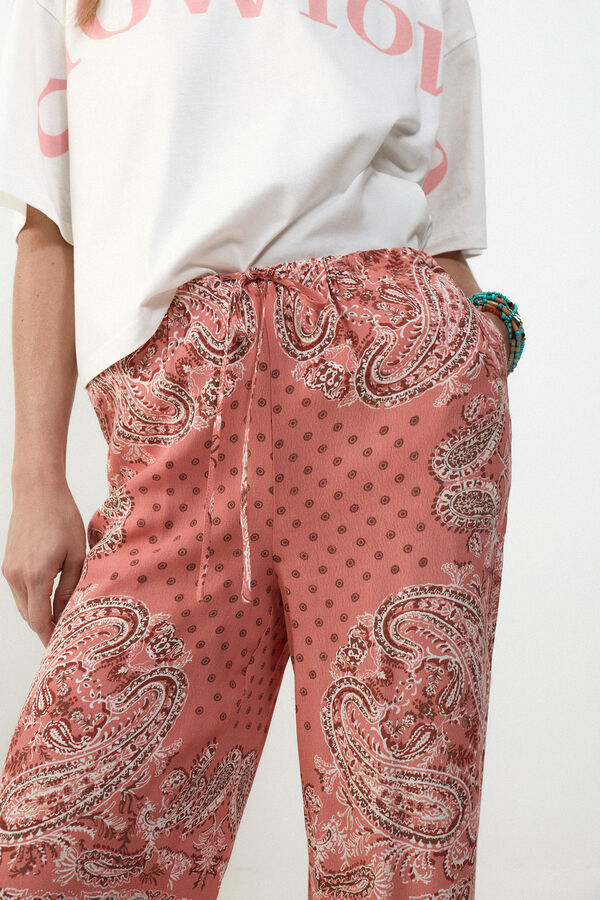 Slowlove Pantal&oacute;n fluido estampado Multicolour